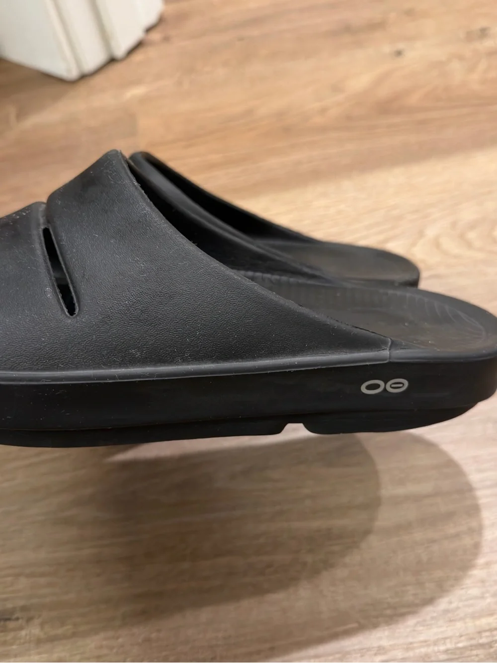 OOFOS Ooahh Slide Sandals Matte Black Cushioned Comfort Unisex Size 11 Men’s